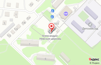 Храм святого благоверного князя Александра Невского г. Михайловска на карте