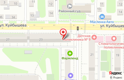 Библиотека №27 в Курчатовском районе на карте