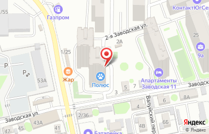 Продуктовый магазин в Ростове-на-Дону на карте