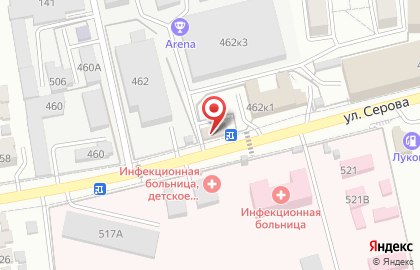 Аптека Май на улице Серова на карте