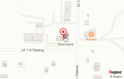 Отделение почтовой связи Почта России в 1-м проезде на карте