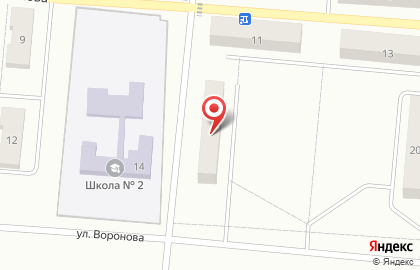 Оператор связи МегаФон на улице Воронова на карте