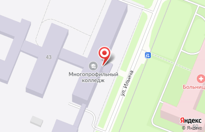 Многопрофильный колледж в Архангельске на карте