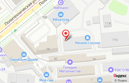 Оптовая фирма Бамбуковый Мир на Политехнической улице на карте