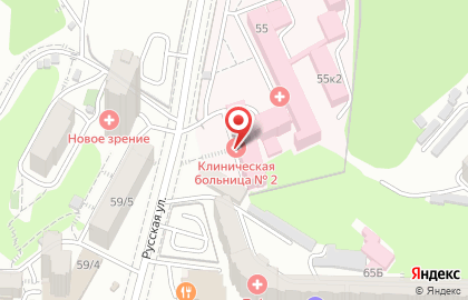Краевая клиническая больница №2 во Владивостоке на карте