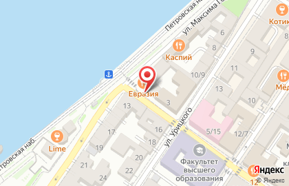 Дом шаурмы Дымкофф на Никольской улице на карте