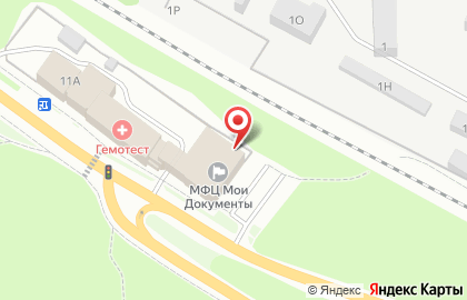 Многофункциональный центр Мои документы в Петродворцовом районе на карте