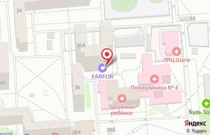 Служба доставки еды Farfor на улице Генерала Лизюкова на карте