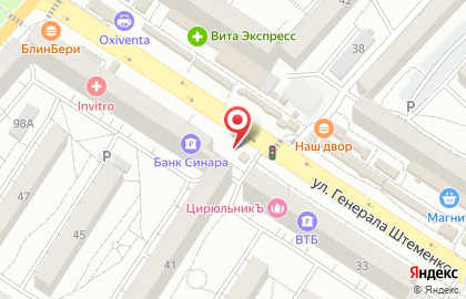 Киоск хлебобулочных изделий в Краснооктябрьском районе на карте