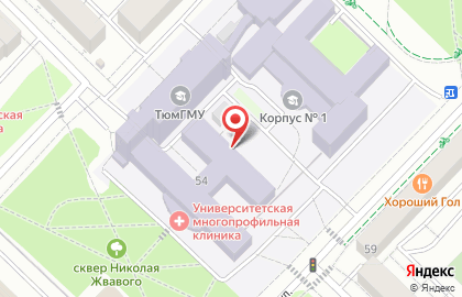 ТюмГМА на Одесской улице на карте