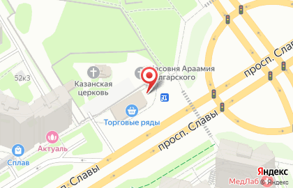 Киоск по продаже хлебобулочных изделий в Фрунзенском районе на карте