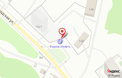 Киров-Нефть на Заводской улице на карте