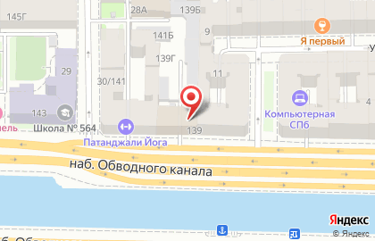 Массажный кабинет в Санкт-Петербурге на карте