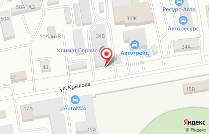 Компания Климаt-сервис на улице Крылова на карте