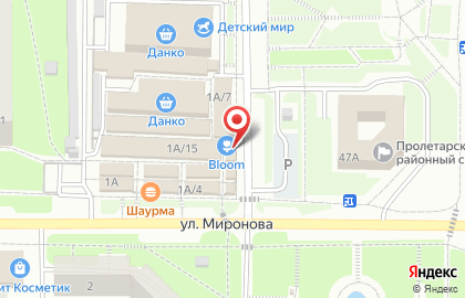 Мясной магазин на улице Миронова на карте