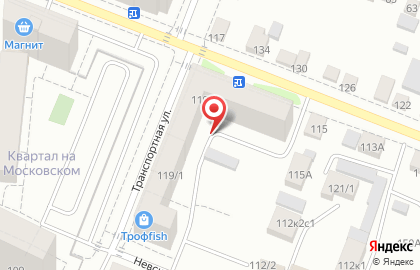 Невский на Транспортной улице на карте