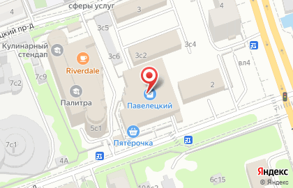 Кафе Мадиани в 3-м Павелецком проезде на карте