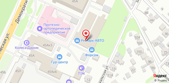 Автотехцентр Форсаж на карте
