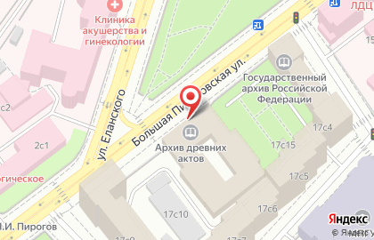 Выставочный зал федеральных архивов в Москве на карте