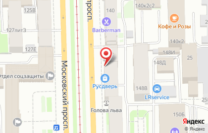 Салон напольных покрытий и дверей Олимп паркета на Московском проспекте на карте
