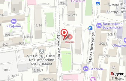 Клиника VIEL на метро Бауманская на карте