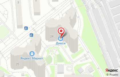 Супермаркет Дикси на метро Щёлковская на карте