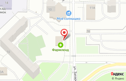 Магазин канцелярских товаров Акварель на улице Захарова на карте