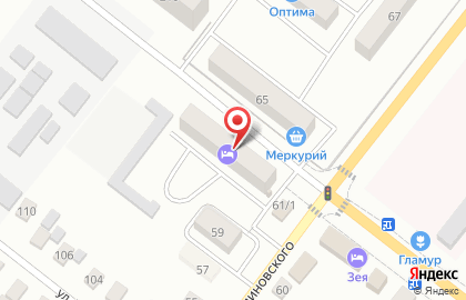 Аптечный пункт Фармос на улице Малиновского на карте
