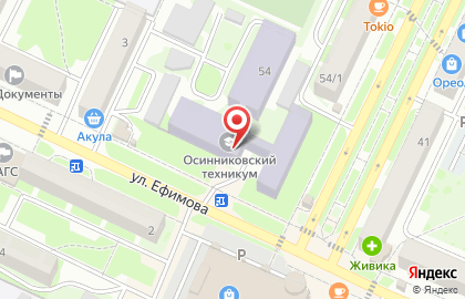 Осинниковский политехнический техникум на карте