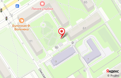 Колобок на Омской улице на карте