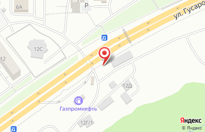 Шиномонтажная мастерская на ул. Гусарова, 12г/1 на карте