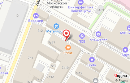 PRIME STAR на Павелецкой на карте