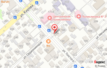 Университет Синергия на улице Толстого на карте