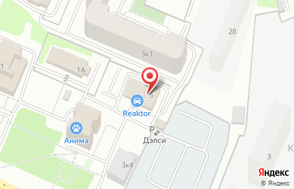 Автокомплекс REAKTOR на проспекте Королева на карте