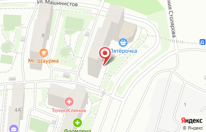 7 пятниц на улице Евгения Столярова на карте