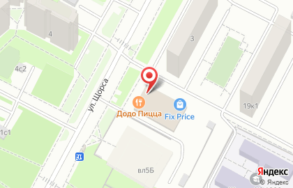 Универсам Fix Price на улице Щорса, 5 на карте