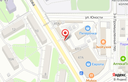 Киоск фастфудной продукции в Сеймском районе на карте