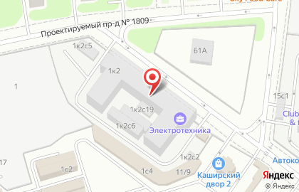 Московское производственное объединение Электротехника в Нагатино-Садовниках на карте
