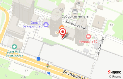 Глянец на Казанской набережной на карте