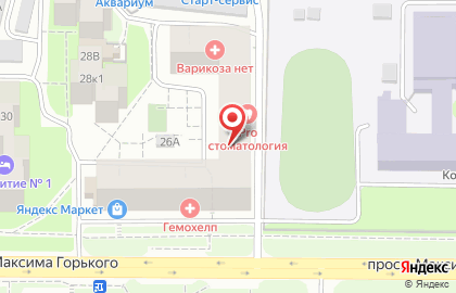 Клиника лазерной хирургии Варикоза нет на проспекте Максима Горького на карте