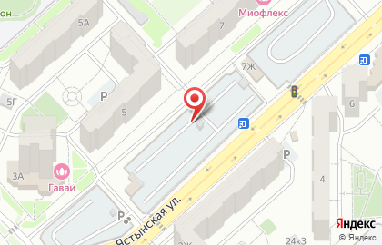 Автостоянка на Ястынской, 2г/3 на карте
