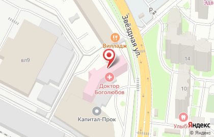 Торгово-производственное объединение Капитал-Прок на Звездной улице на карте