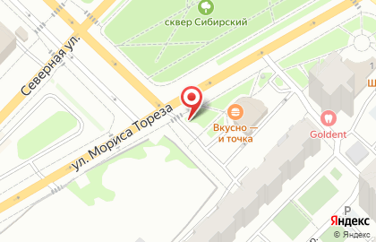 NEW на улице Мориса Тореза на карте