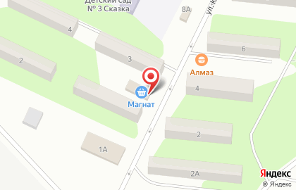 Супермаркет Магнат на улице Коваленко на карте
