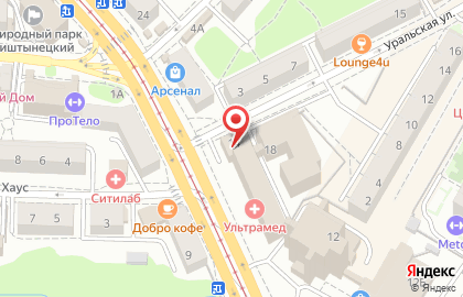 Семейная клиника Медэксперт на Советском на карте