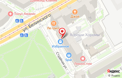 Магазин Избранное на улице Белинского на карте