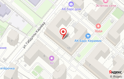 Строящиеся объекты, ООО АК БАРС Недвижимость на улице Габдуллы Кариева на карте