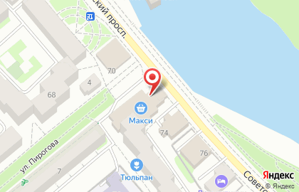 Супермаркет Гурман на Советском проспекте на карте