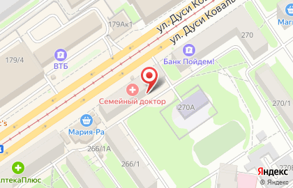 Отделение Промсвязьбанка на улице Дуси Ковальчук на карте
