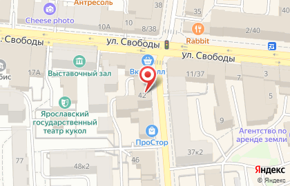 Магазин тканей Симфония в Кировском районе на карте